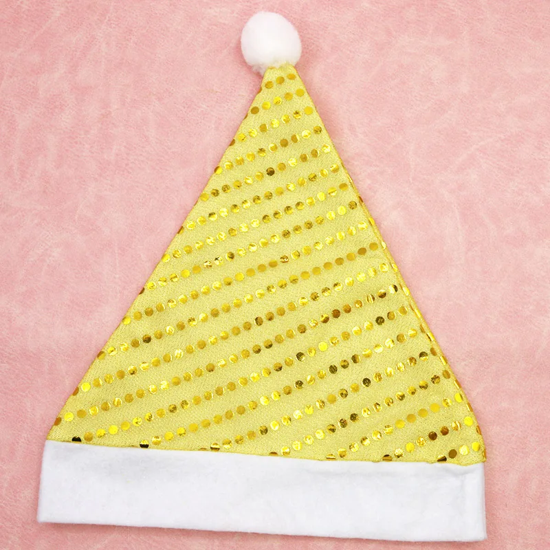 (1 шт./упаковка) Рождественская шляпа блестящее украшение головной убор деда