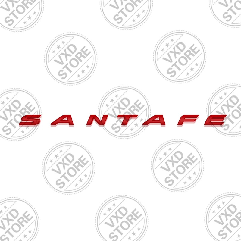 

Для Santa Fe надпись автомобиля 3D металлические буквы логотип значок наклейка автомобиль задний багажник Алфавит эмблема Стикеры