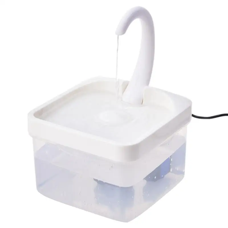 

Поилка-фонтанчик для кошек и собак, автоматический дозатор питьевой воды с USB-разъемом, бесшумная светодиодная подсветка, фильтр для питья