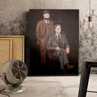 Офисный постер портрет Дуайта шрута и Моза шрута, Картина на холсте, настенное художественное украшение для гостиной