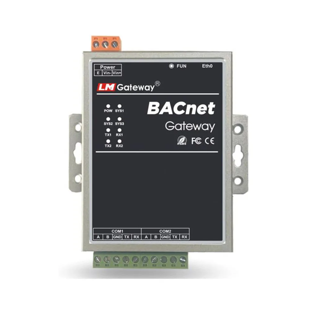 Gateway414-B 2*ethernet 4*RS485 Шлюз BACnet Modbus DLT645 OPCUA протокол IP Mbus-BACnet