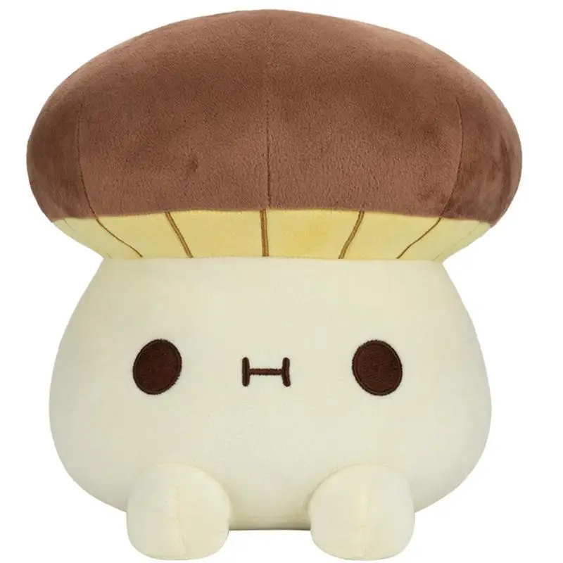 

New Penny Bun Mushroom Plush 24CM Figure Stuffed Doll Soft Stuffed Cartoon Mushroom Plushie With Cute Expression Adorable Gift