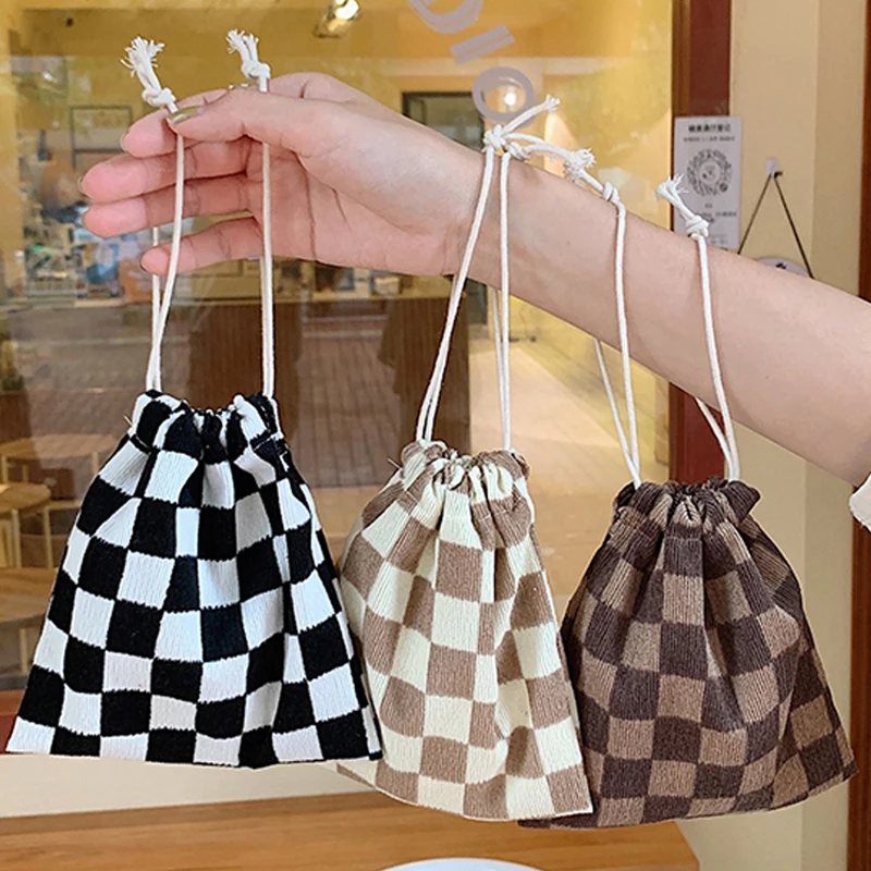 

Вельветовая сумка на шнурке с цветочным принтом, женская сумка для хранения, сумка для косметики, органайзер для ювелирных изделий, кошелек для монет