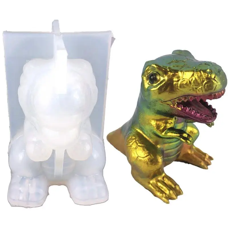 

Dinosaur Mold Silicone Food Molds Dinosaur Doll Fondant Mold Chocolate Sugar Craft Gum Paste Mould Paper Clay Soap Candle Mold