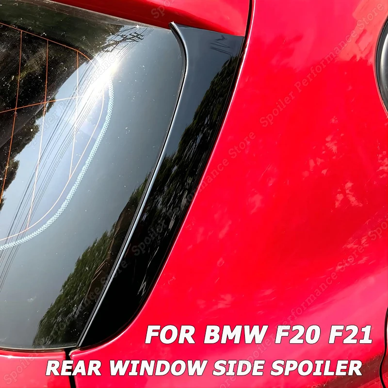 

For BMW 1 Series F20 F21 2Pcs Rear Window Side Spoiler Wing Gloss Black ABS Antiaging Replacement 2012-2019 Body kits Tuning