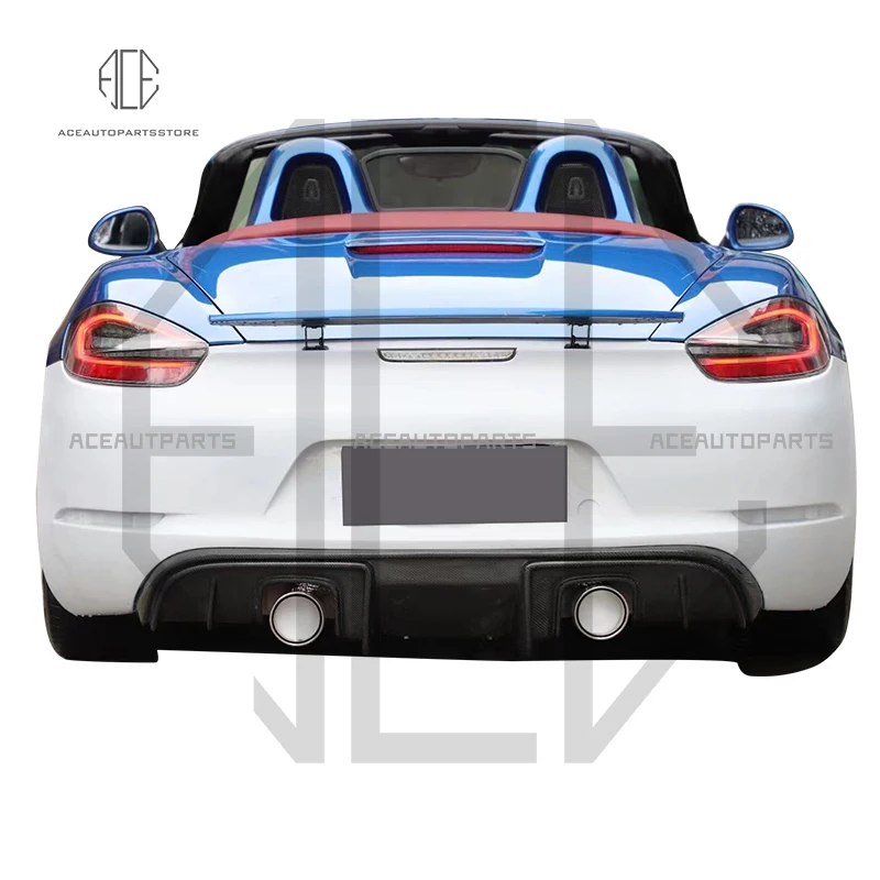 Комплект кузова из углеродного волокна в стиле GT4 для Porsche 981 Boxster Cayman 2013-2015
