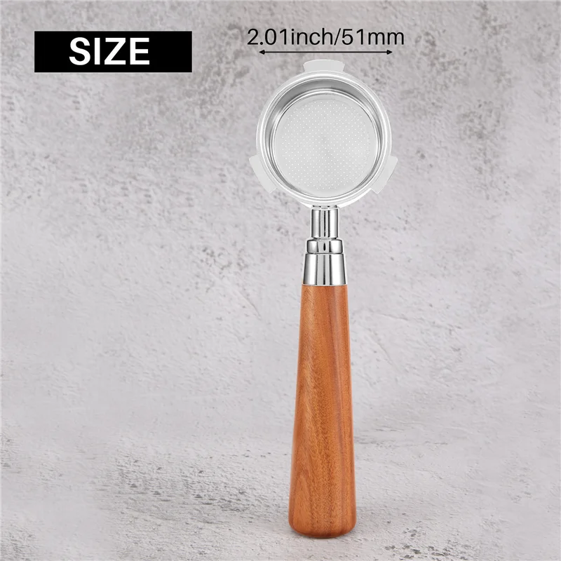 

Espresso Portafilter 51mm for EC685 EC680 Coffee Bottomless Portafilter with 51mm 2Pcs Coffee Powder Bowl