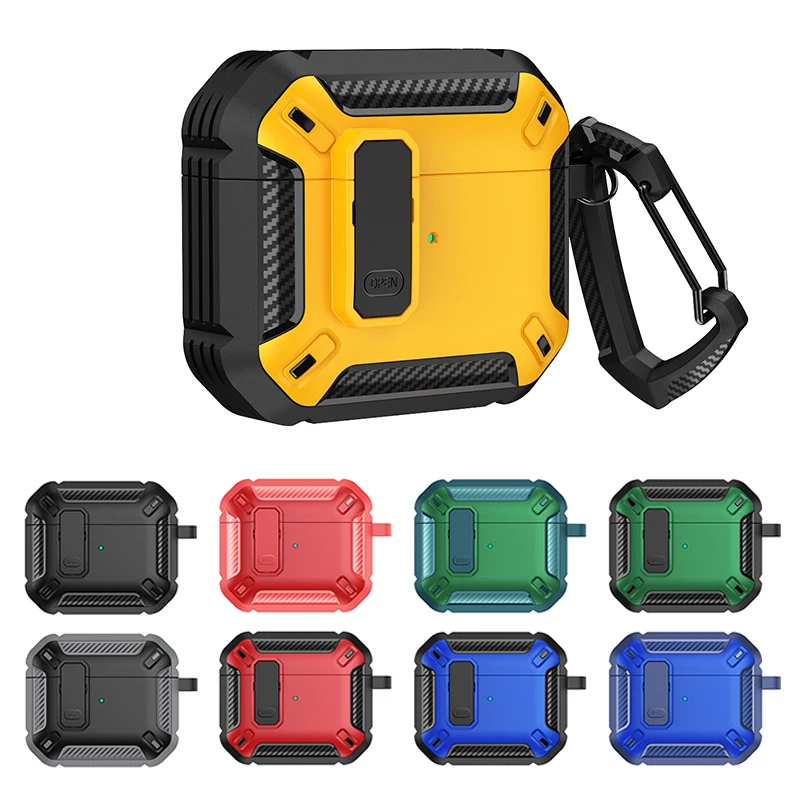 

New TPU Earphone Case Machinery Design Protective Cover Tough Guy Style Protective Accessories For Apple Airpods 1/2/3 Pro Case