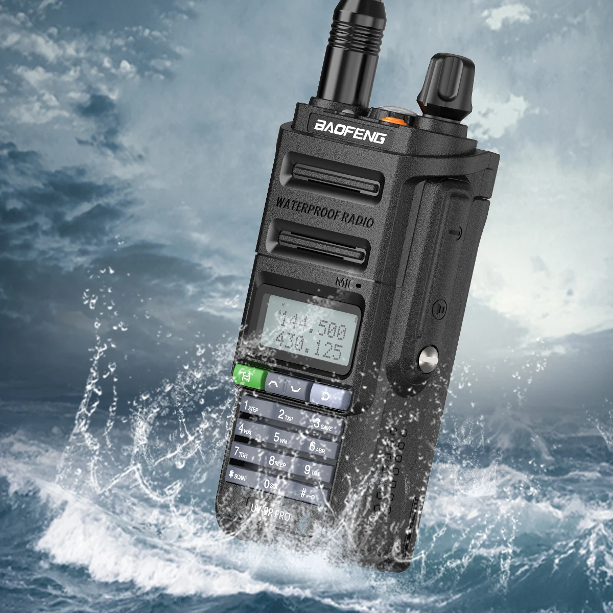 Оригинальная портативная рация Baofeng UV-9R PRO IP68 водонепроницаемая Двухдиапазонная