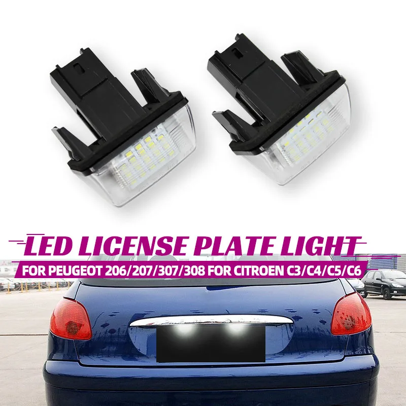 Внешний номерной знак для Citroen C3 C4 C5 Berlingo Saxo Xsara Picasso Peugeot 206 207 306 307 308 5008 2 шт.
