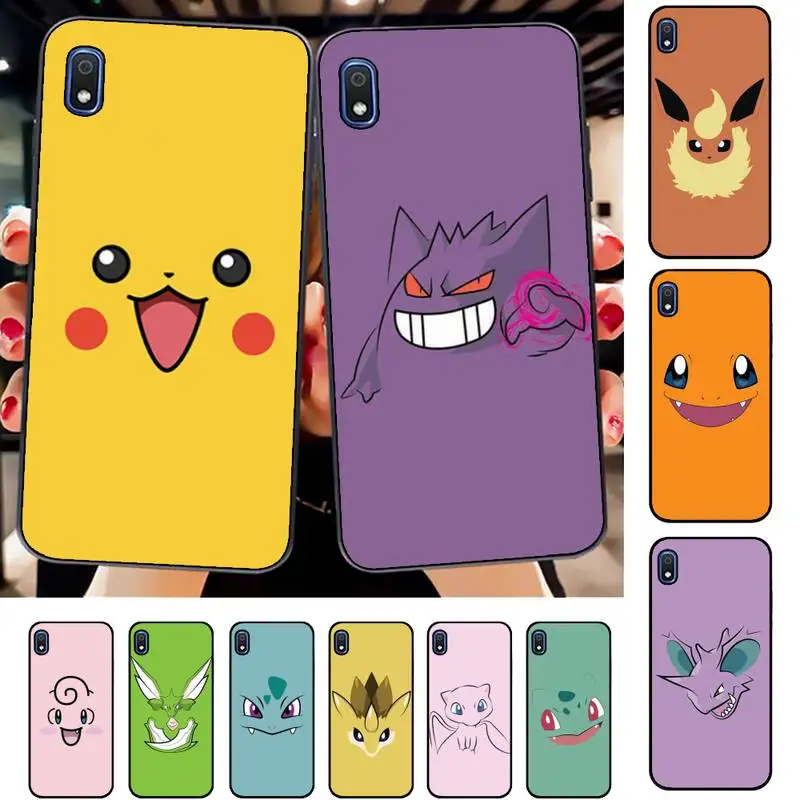 

BANDAI Pokemon Pikachu Phone Case for Samsung A51 01 50 71 21S 70 31 40 30 10 20 S E 11 91 A7 A8 2018