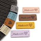 20 шт. этикетки ручной работы для одежды, этикетки ручной работы с любовь, кожаные этикетки, шитье, вязание, этикетки ручной работы, сделай сам, шляпа, сумки, корзина, подарок