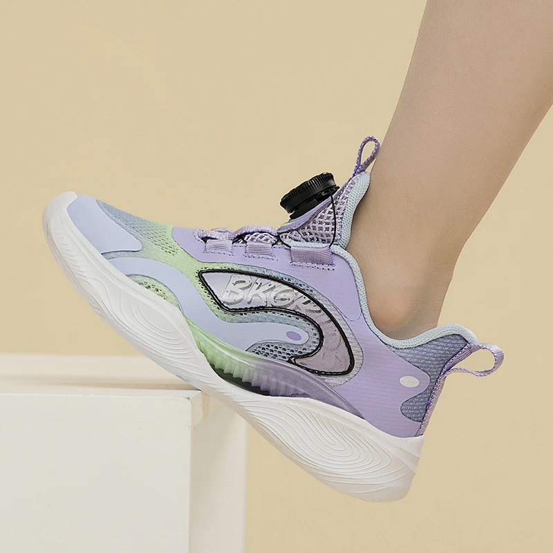 High Quality Children's Basketball Shoes 2023 High Top Basketball Shoes Breathable Boys' Shoes Children's Training Running Shoes