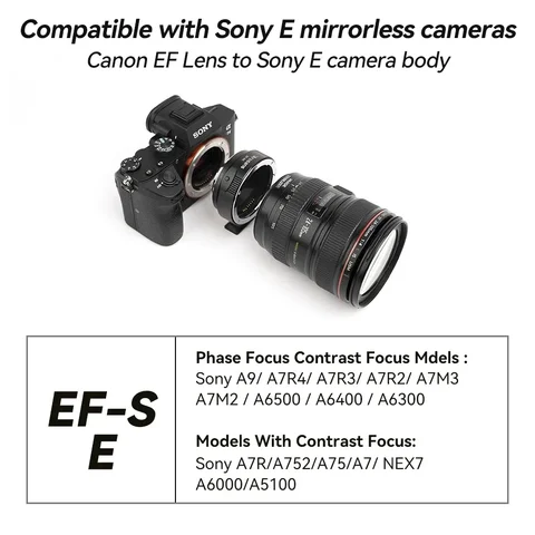 Адаптер 7Artisans EF-E для объективов Canon на Sony