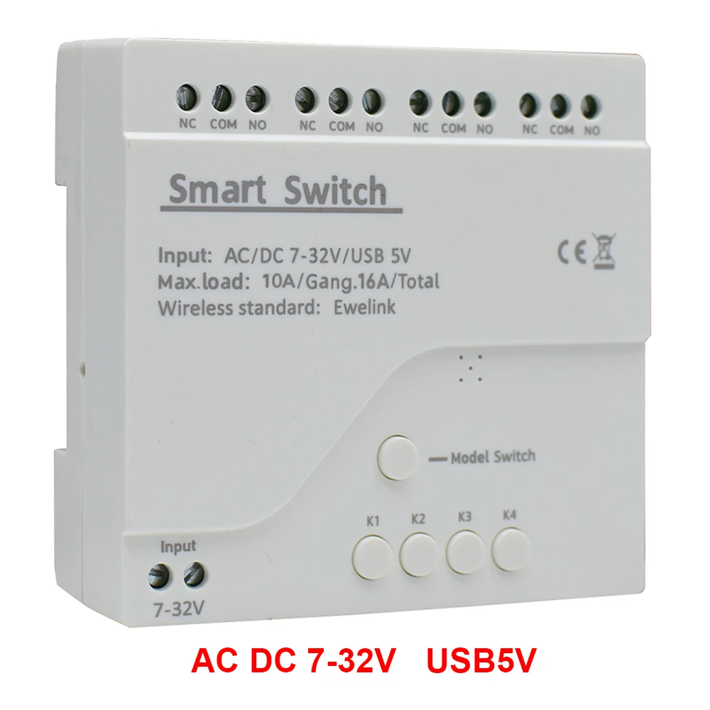 

Scimagic-RC Умный переключатель Wi-Fi 2/4 канала 10А