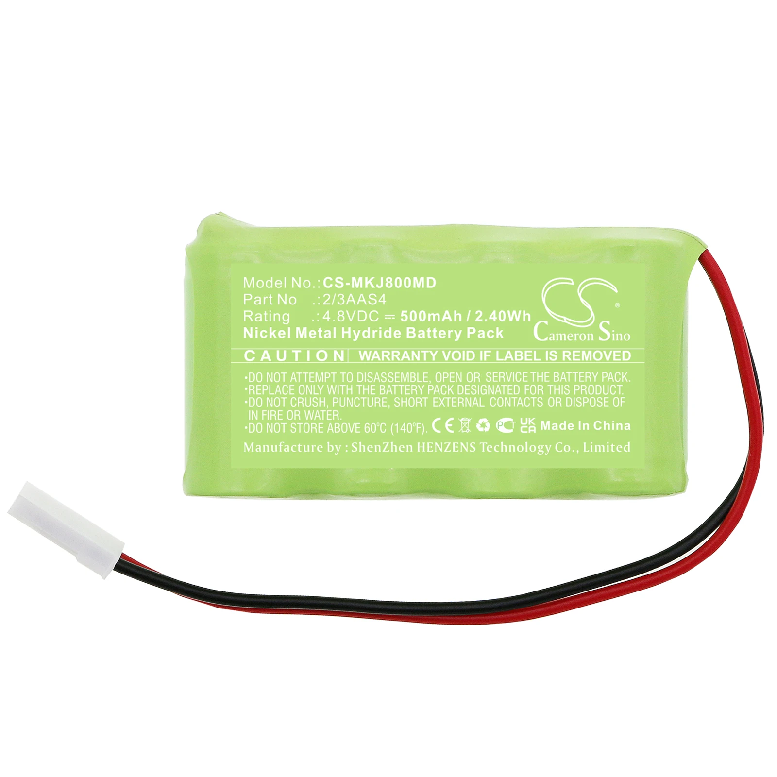 

Cameron Sino 500mAh Battery For Kejian Jaundice Meter KJ-8000 2/3AAS4