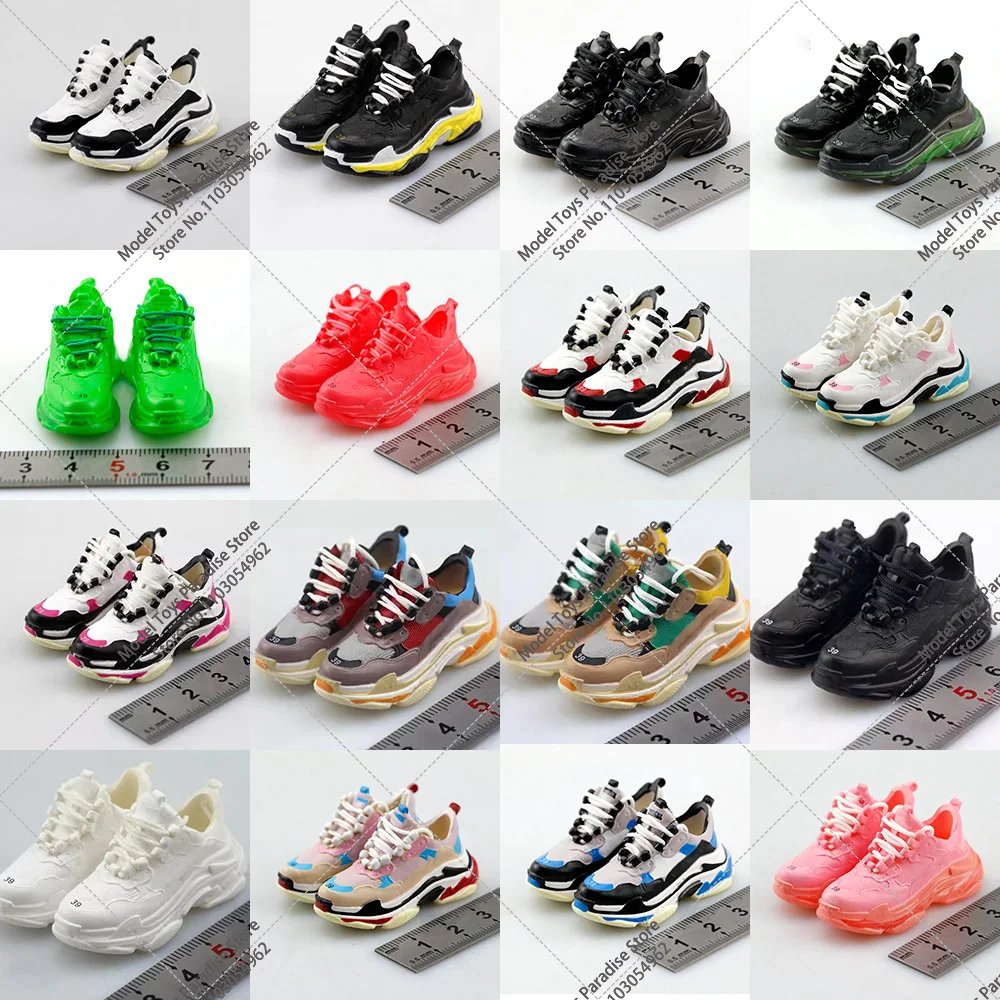 

26 Colors 1/6 Scale Female Thick Soled Dad Shoes Sports Sneaker Skate Hollow Shoes Model Fit for 12'' SD/BJD Doll Action Figure