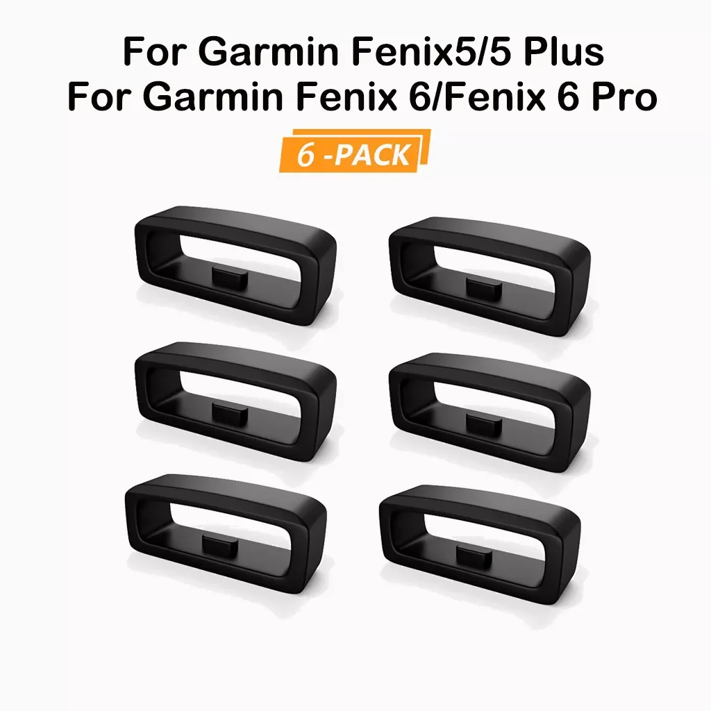 

6PC Strap Band Safety Buckle for Garmin Fenix5/5 Plus/Forerunner 235/630/ 735XT Rubber Replacemen Rings For Samsung Galaxy Watch