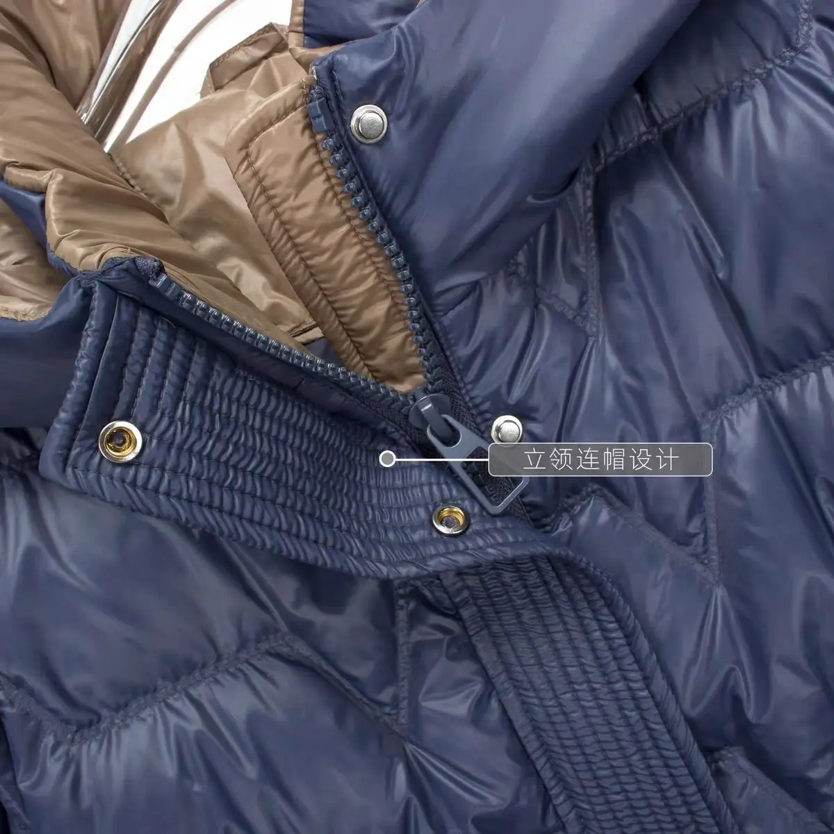 Autumn Winter 2022 New Down Jacket Women's Medium Long Fashion Hooded Waist Waist Down Casual Warm White Duck Down Jacket