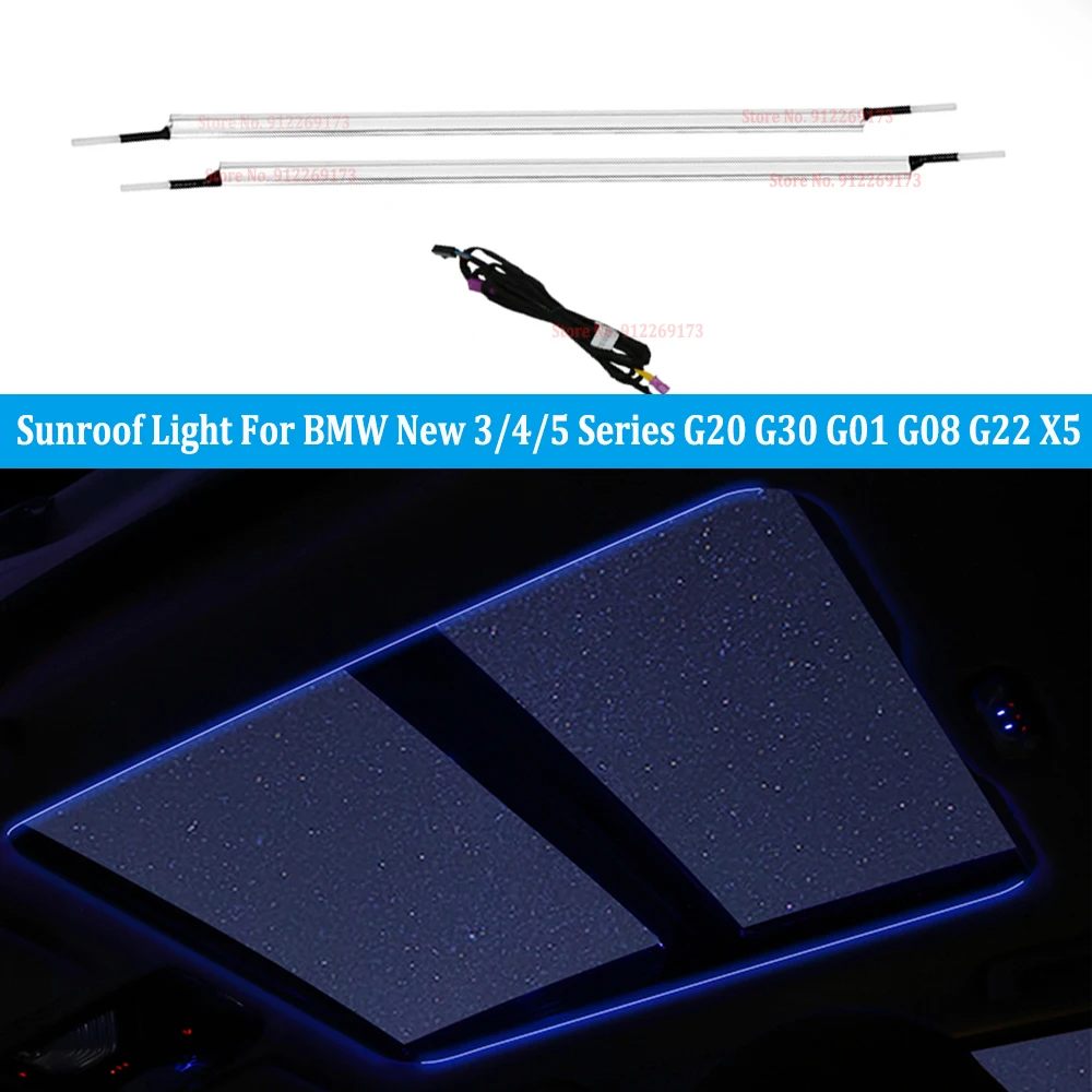 

11 Colour LED Sunroof Light For BMW New 3/4/5 Series G20 G30 G01 G08 G22 X5 M3 Car Roof Ceiling Ambient Light Decoration Refit