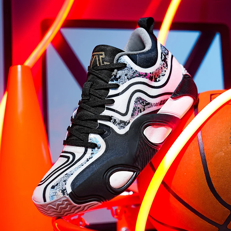 Мужские баскетбольные кроссовки унисекс дышащая уличная спортивная обувь для