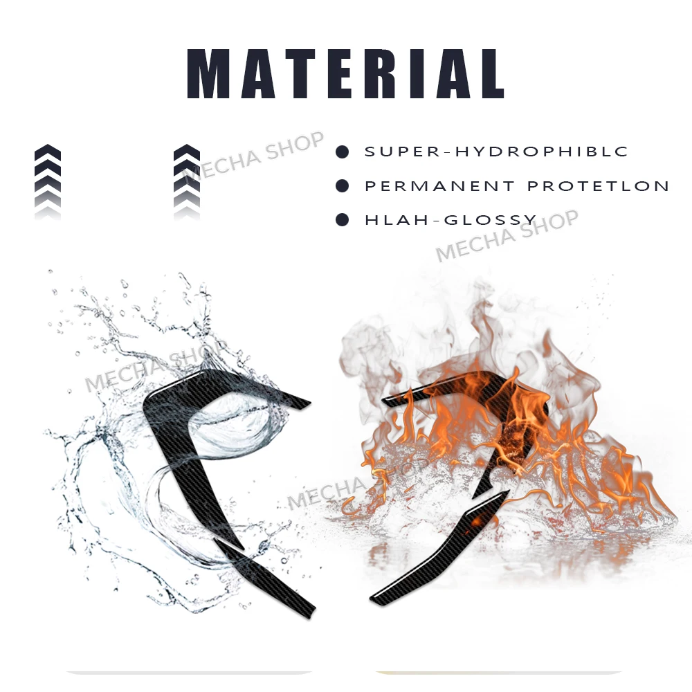 Фото Для R 1300 RT R1300RT 2025 2026 импульсный тройной черный 3D наклейка из смолы защитный комплект рамки №5