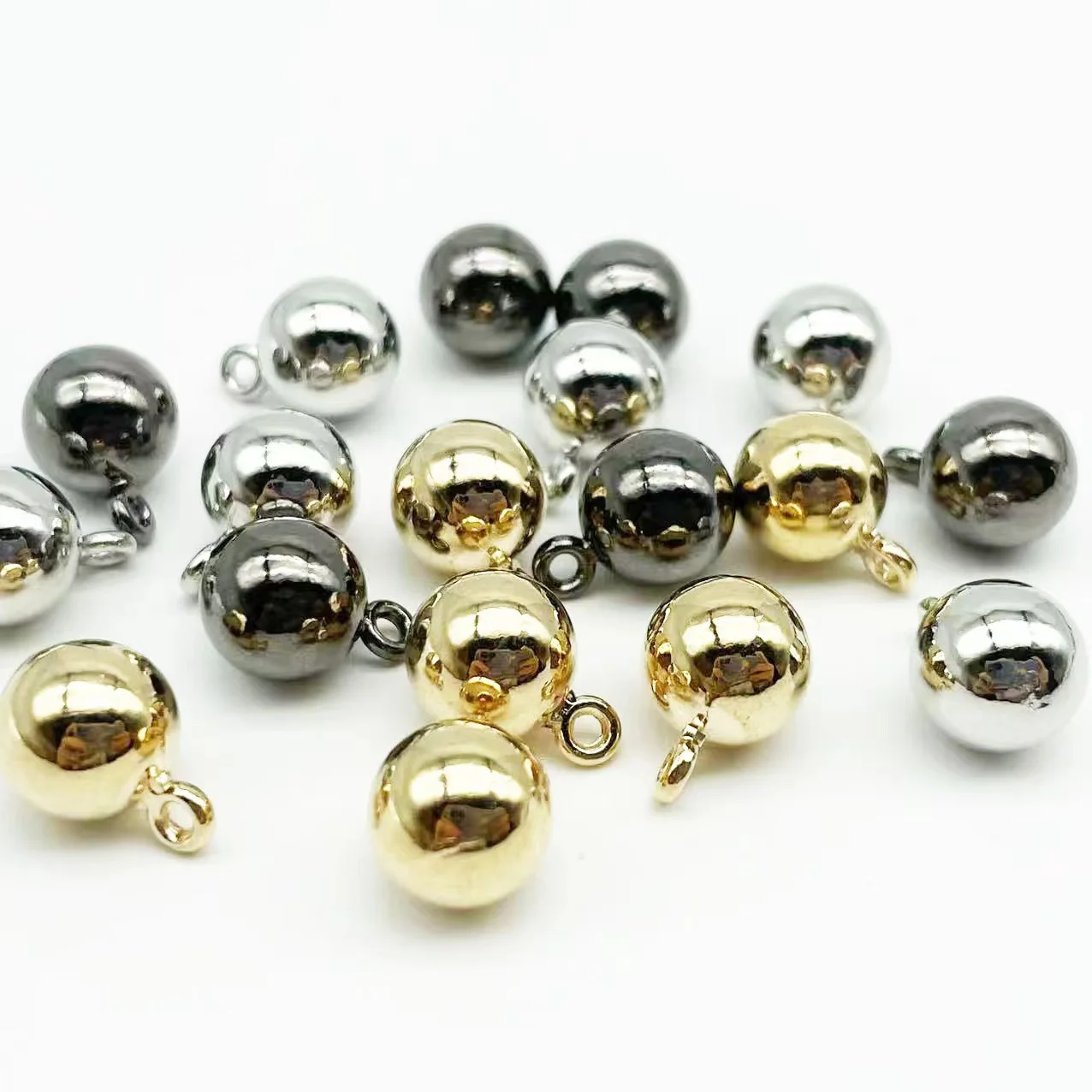 

30pcs 6/7/8/10mm metal shirt buttons brass leg accessories DIY manual material buttons