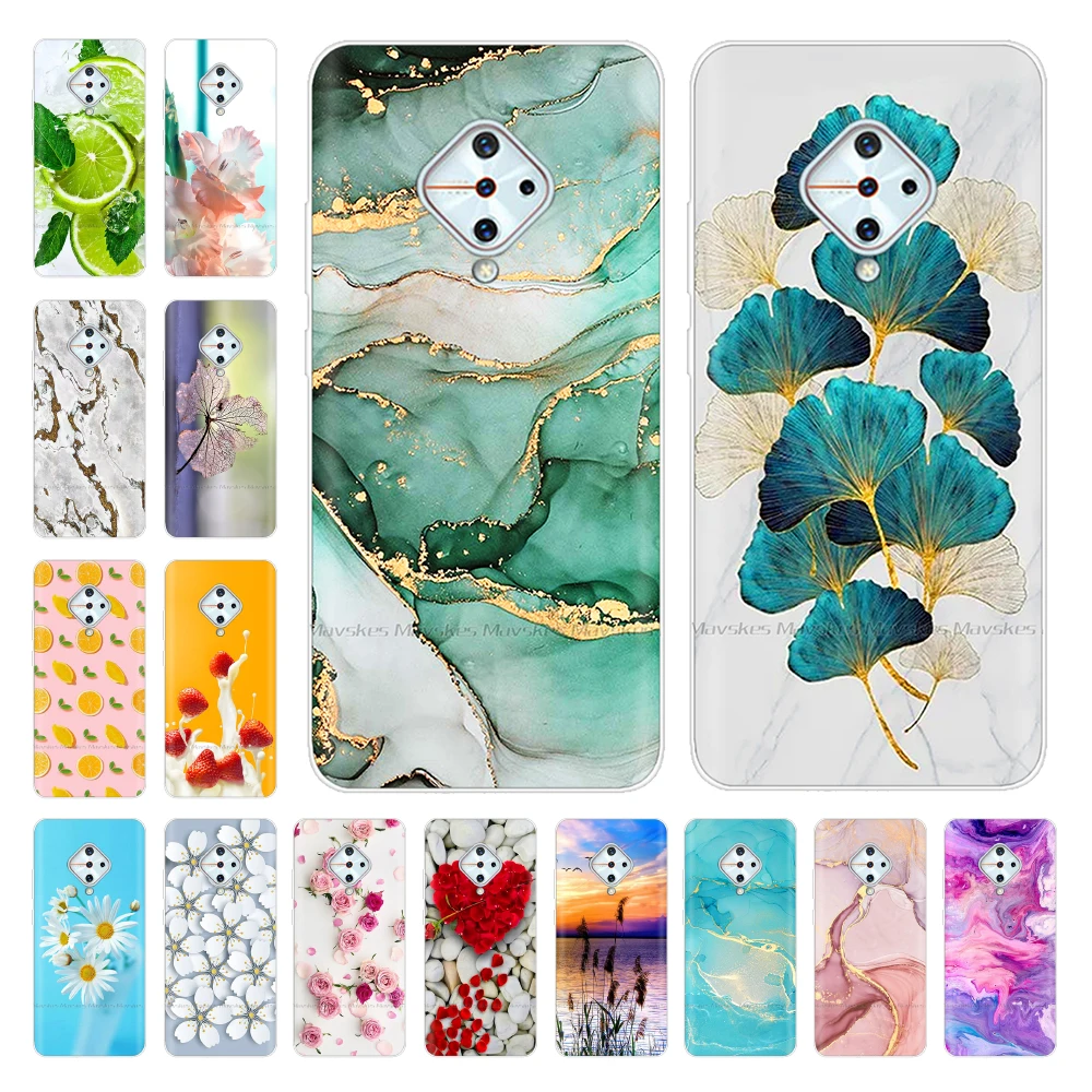 

For vivo V17 Case Soft Silicone TPU Phone Cover For Vivo 1920 Coque For Vivo v17 Russia Vivo S1 Pro Funda V1945A Case Shell Para