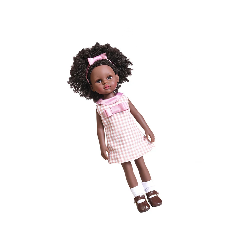 

Детские куклы набор для макияжа Модная девушка кудрявые черные реалистичные Парикмахерские Игрушки пластиковые Развивающие Инструменты для укладки школы