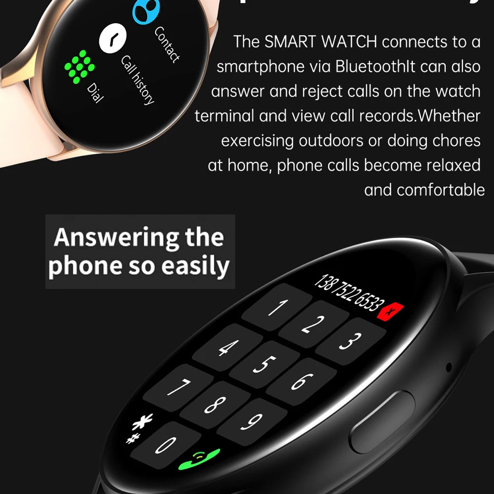Мужские умные часы 1 43 дюйма AMOLED Blue Tooth Call Heartrate Always on Display Bracelet Женские