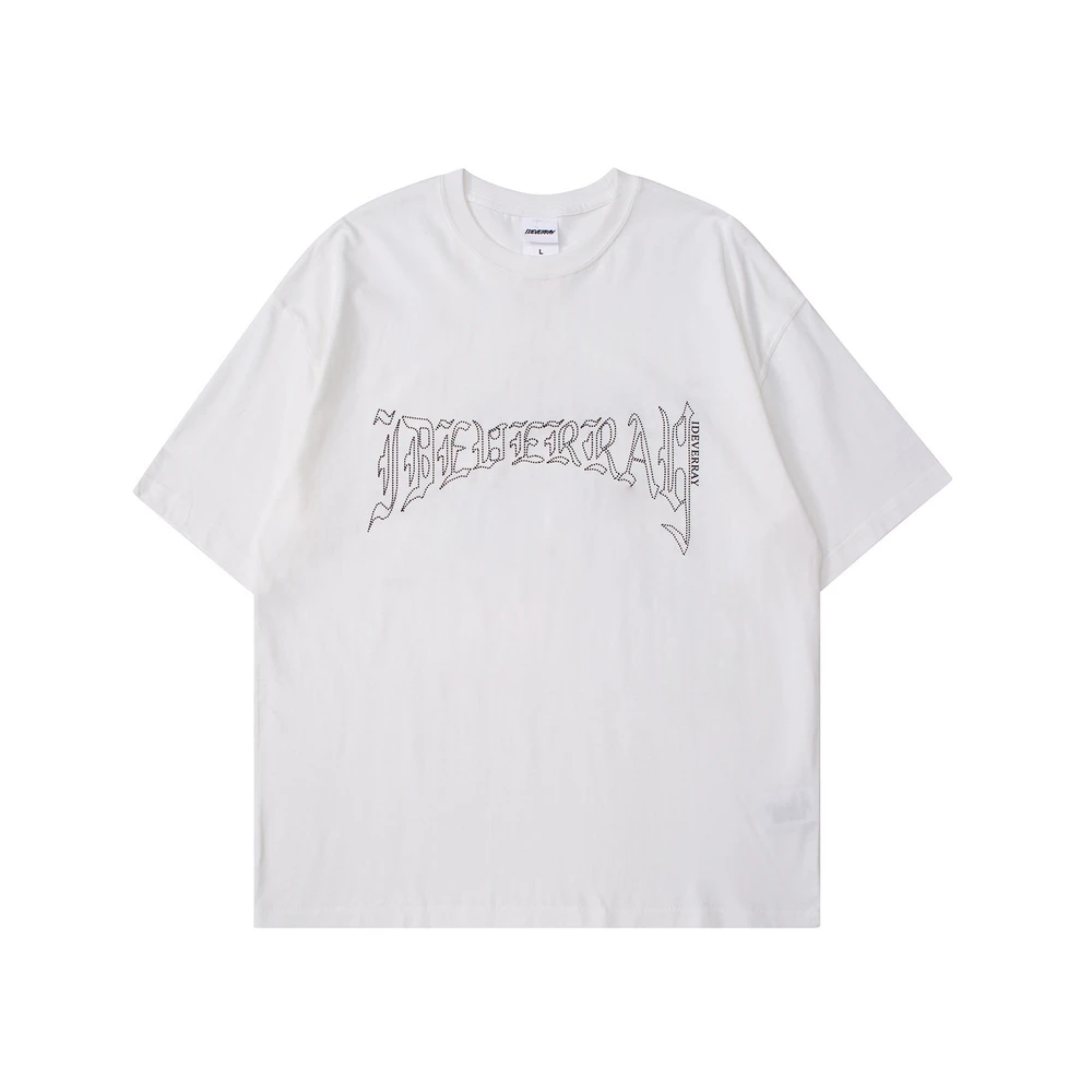 

Футболка мужская оверсайз в стиле хип-хоп, уличная одежда, винтажная Готическая аниме футболка с коротким рукавом в стиле Харадзюку, Y2k, лето