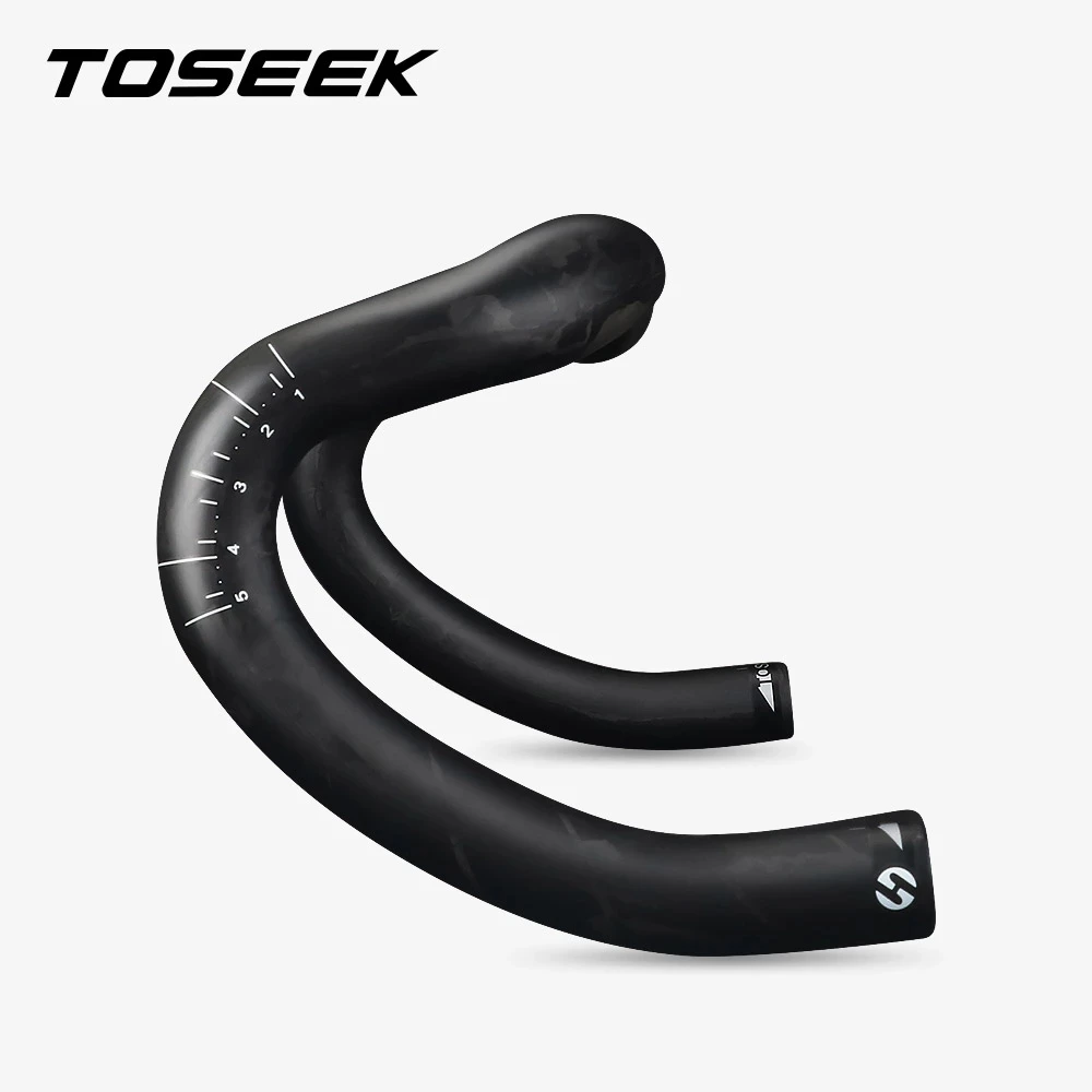 TOSEEK шоссейный руль для велосипеда углеродный запчасти шоссейного 380/400/420/440 мм
