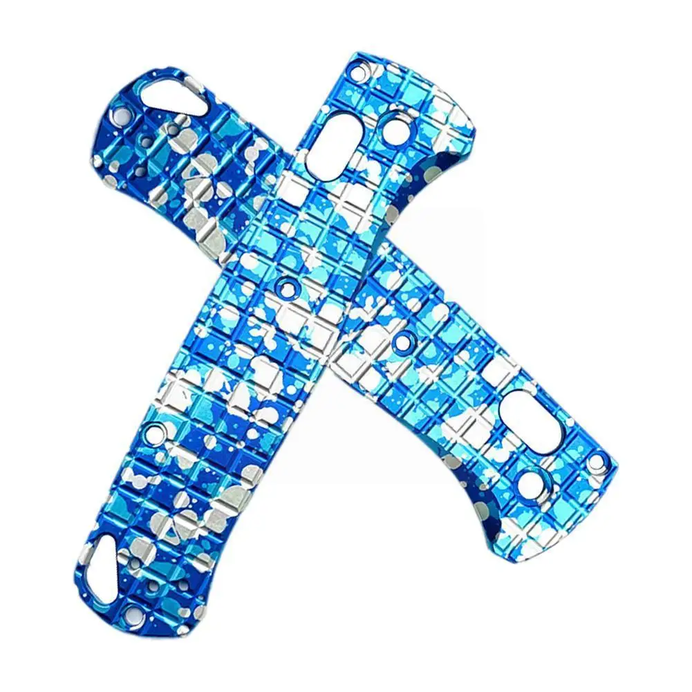 

1 Pair Aluminum Alloy Patch Grips Handle For Knife Accessories Diy Folding Knife Scales Shank Handle Grips P4g7