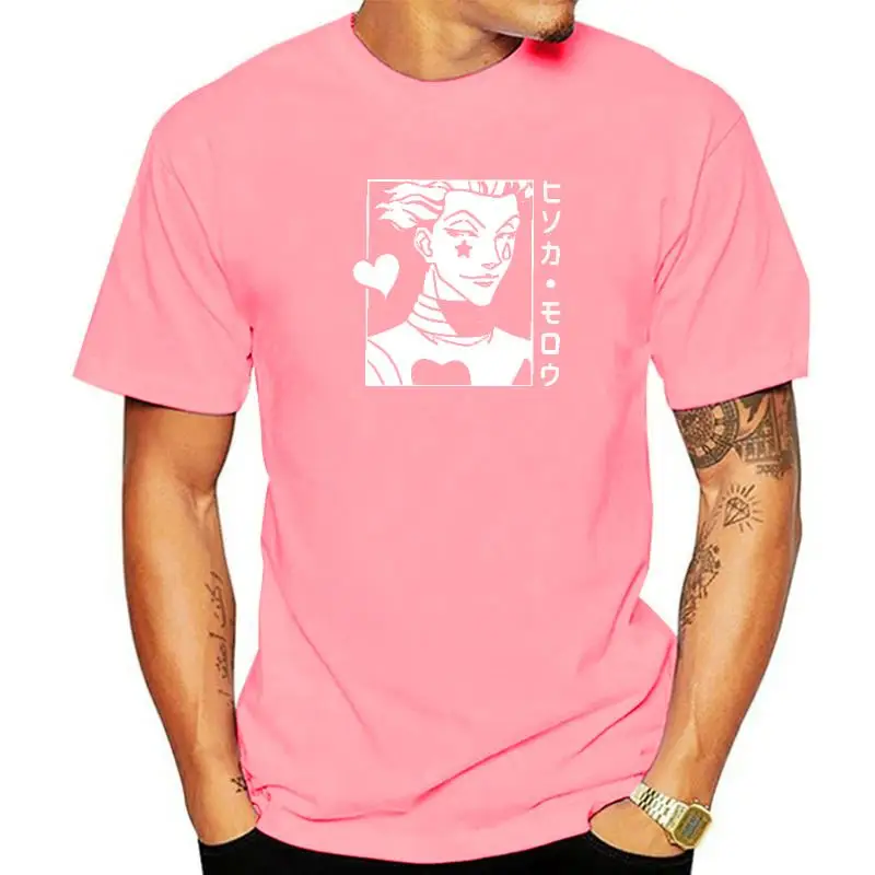 

Новинка, футболка Hunter X Hunter, Мужская футболка с короткими рукавами из 100% хлопка, Повседневная футболка с японским Аниме Манга, футболка Hisoka Morow, одежда