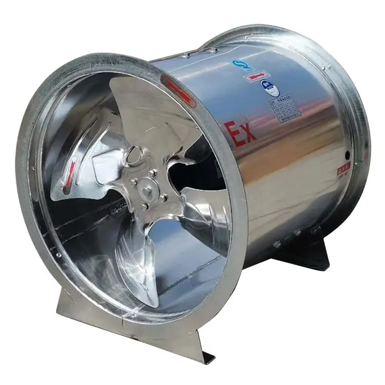 Low noise aluminum blade axial fan Circular duct fan Customized axial flow fan Fresh air system enlarge