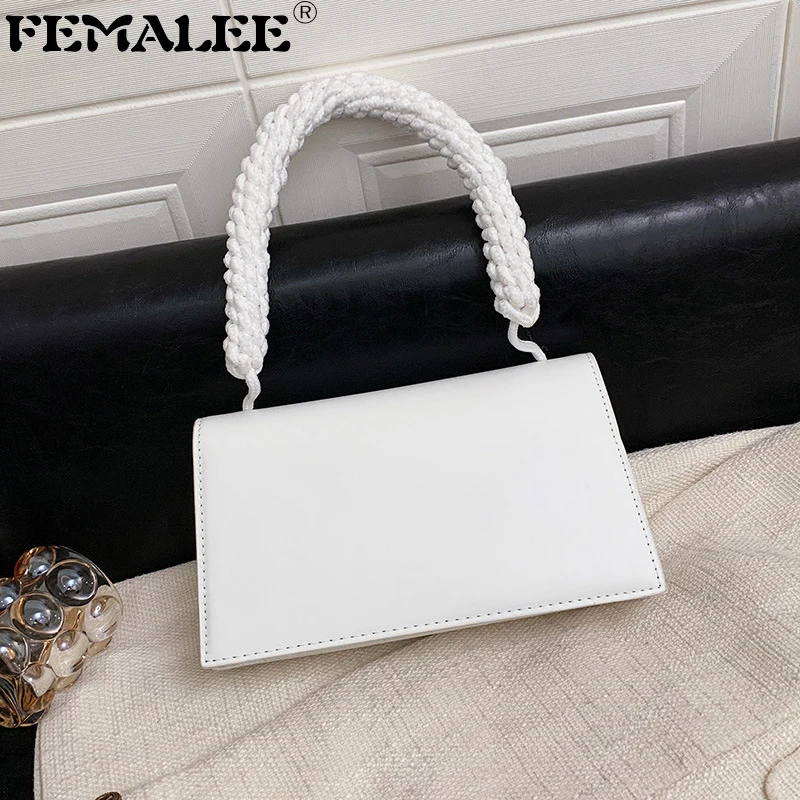 

Роскошная однотонная веревочная Сумка-конверт, модная дизайнерская брендовая сумка через плечо, женские роскошные темпераментные сумки вы...