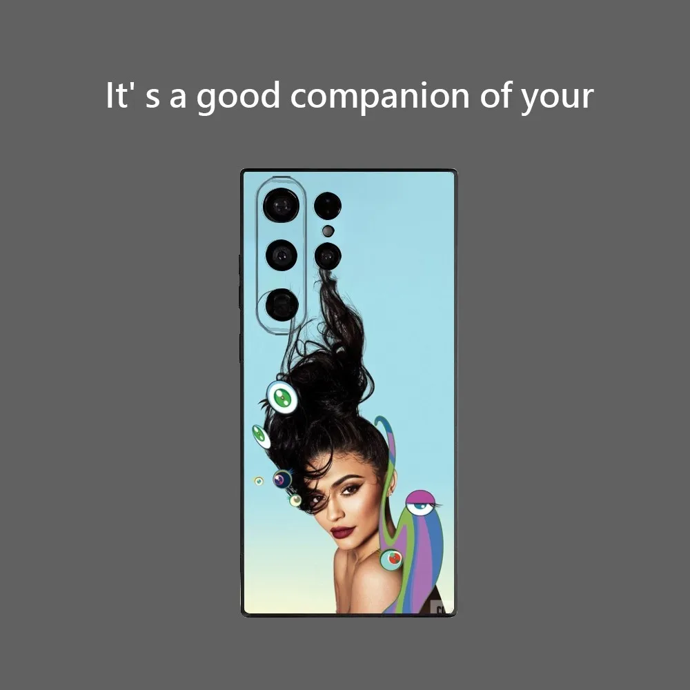 K-kylie J-jenner чехол для телефона с ремешком Samsung Galaxy S25 Ultra S22 S23 S24 S21 S20 5G защитный мягкий