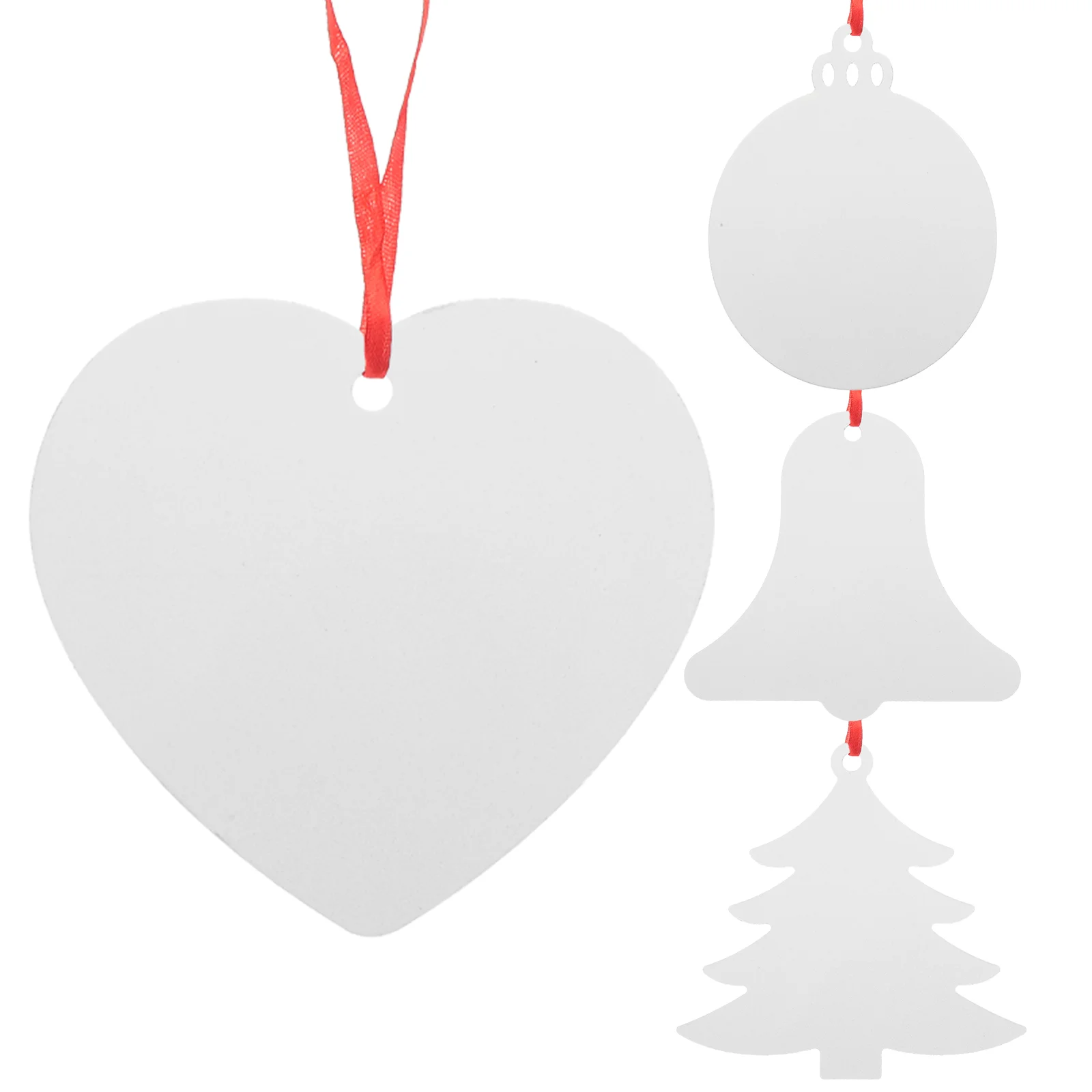 

Алюминиевый сублимационный орнамент, домашний подвесной декор, Рождественские Подвески, Рождество, сделай сам, фото, подвески, теплопередающее дерево