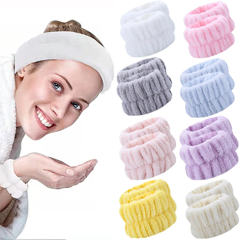 

Wrist Washband Microfiber Spa Wrist Wash Towel Band Wristbands Washing Face Absorbent Wristbands Wrist Sweatband Prevent Liquid