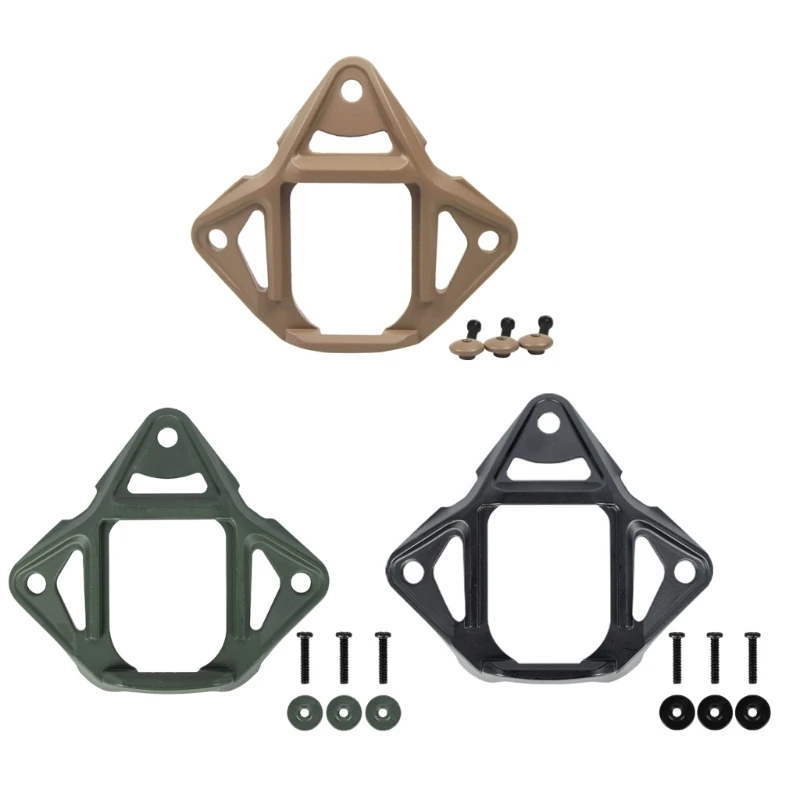 

Tactics Helmet NVG Mount Base Adapter Shroud with 3-Hole Aluminum Alloy Helmet NVG Base for Helmets NVG Mounting