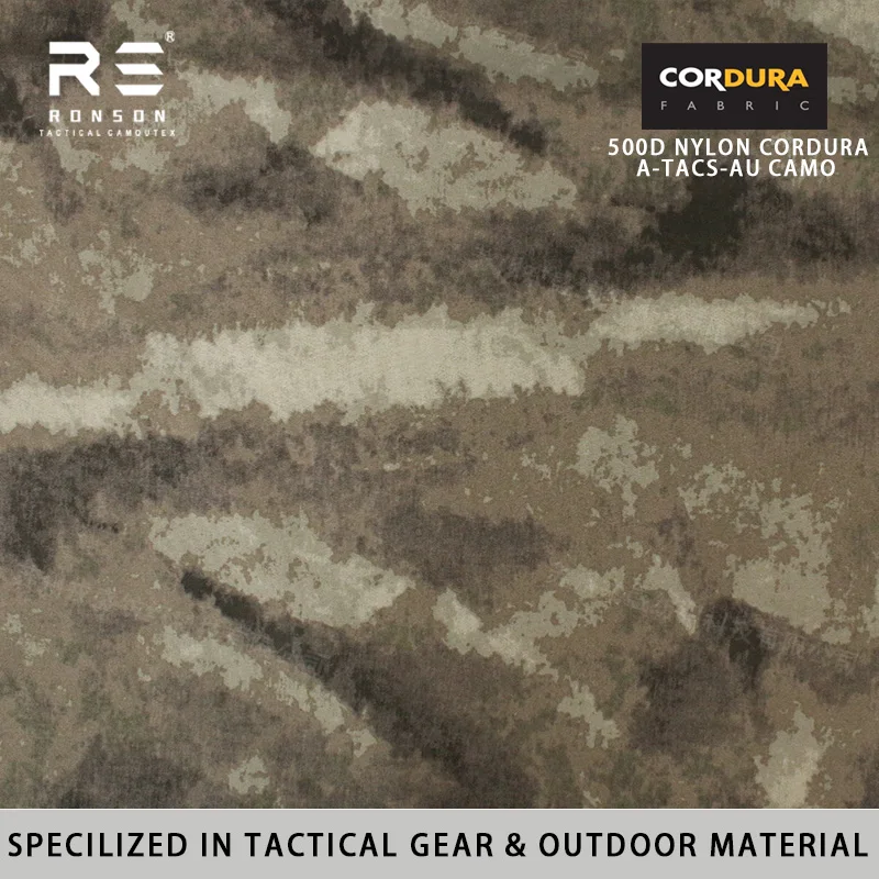 Фото Тактический рюкзак из нейлона Cordura 500D с камуфляжем A-TACS-AU, водостойким полиуретановым покрытием для военного снаряжения и кемпинга №1
