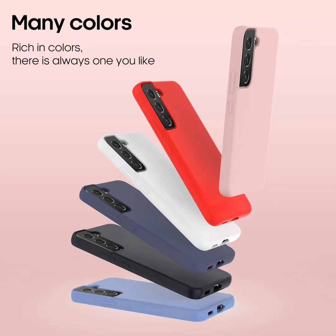 Оригинальный чехол с жидкостью для Samsung Galaxy S24 + Женский мягкий цветной роскошный