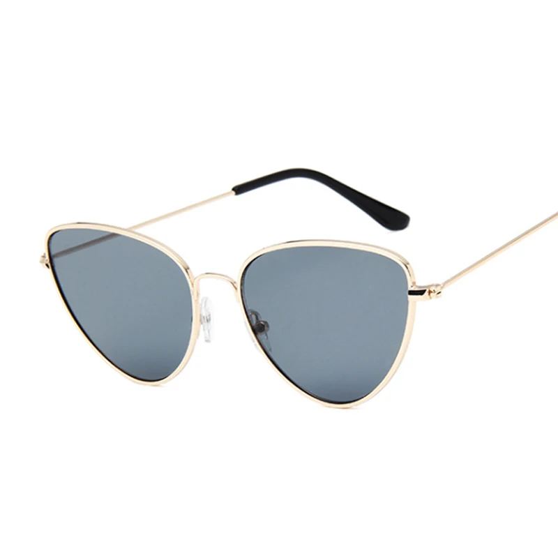 

Retro Cat Eye Sunglasses Women Luxury Fashion Design Sunglasses Alloy Thin Temples Sunglasses UV Protection Sunglasses