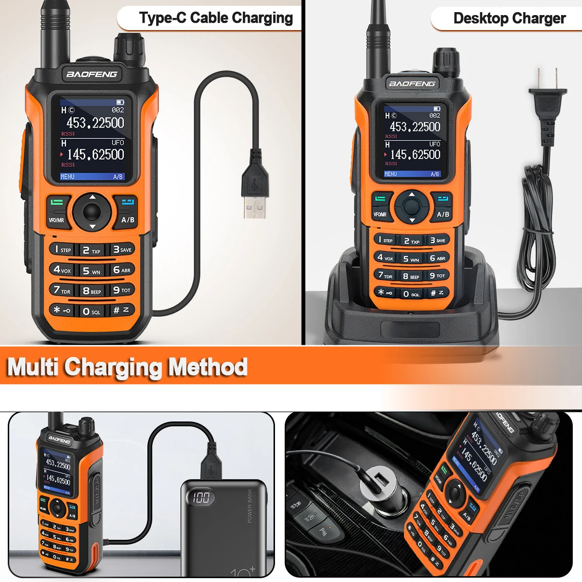 Портативная беспроводная рация дальнего действия BAOFENG UV-21 Pro Walkie Talkie двусторонняя