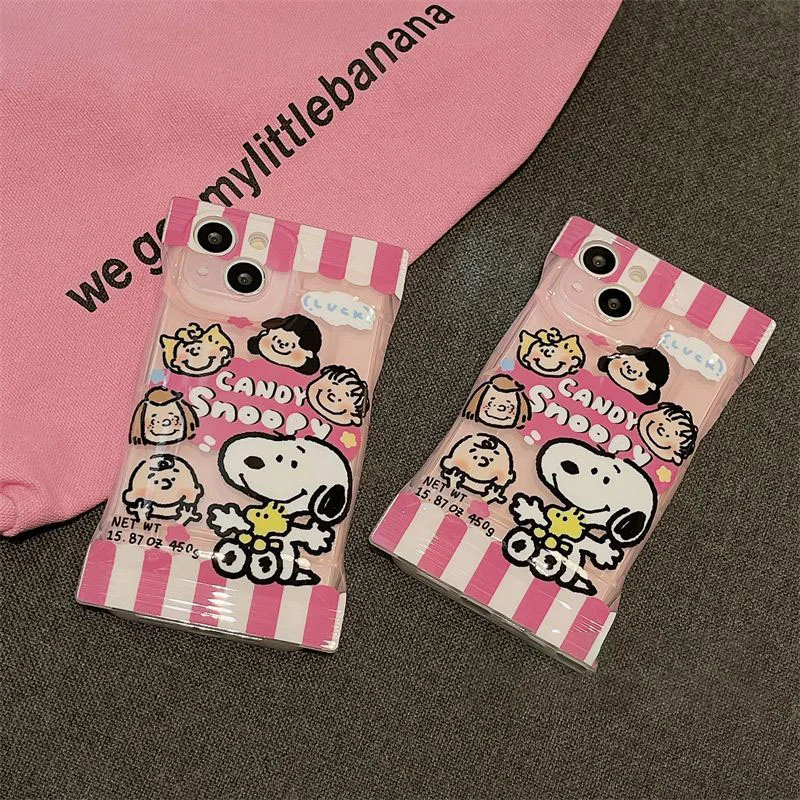 

Kawaii Snoopy Charlie Brown Woodstock Plushie Cartoon Cute Dolls Snack Bag Phone Case Anime Plush Toys for Girl Birthday Gift