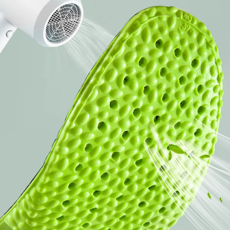 Latex Memory Foam Insoles Breathable Deodorant Support Insole for Men Women Soft Massage Sports High Elasticity Shoe Pads Sole