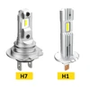 AUXITO 2Pcs H1 LED Lamp Lights Bulb H7 LED Mini Headlight Fanless Real 1:1 Design for Car Automotive Fog Light 12V White 6500K 6
