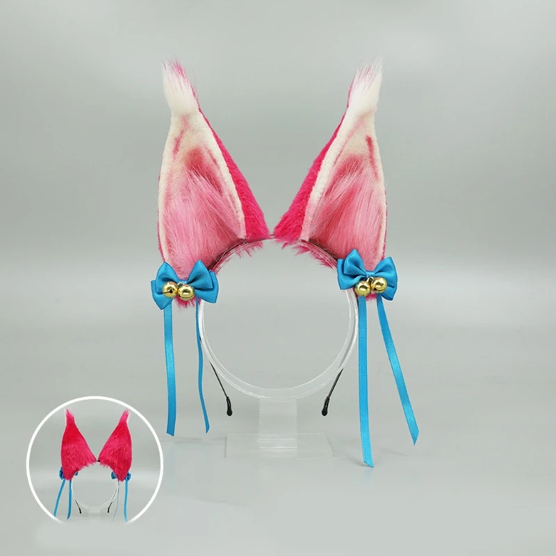 

Плюшевая заколка в стиле Лолиты с лисьими ушками для вечеринки, заколки для волос, пушистая повязка на голову, милый головной