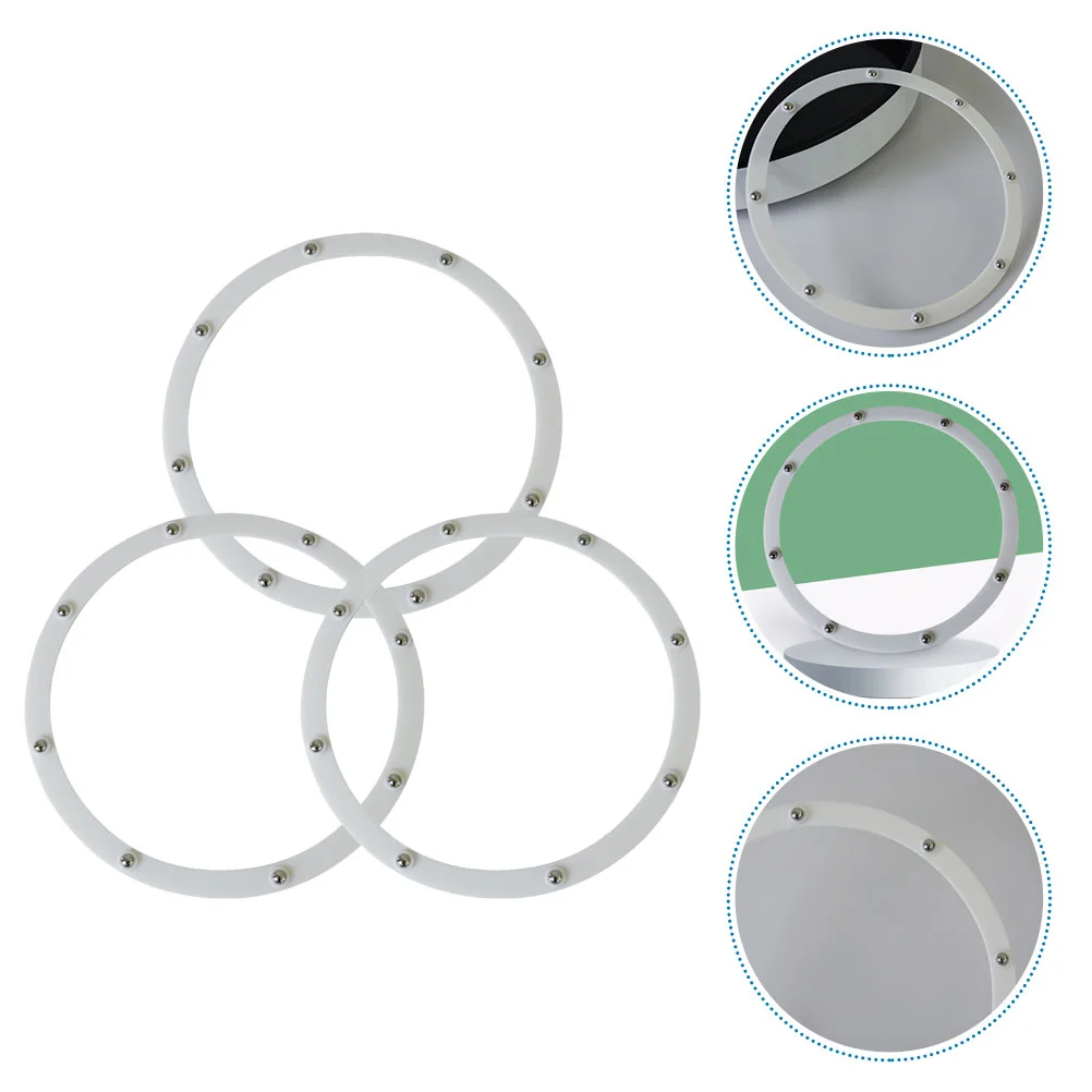 

Ring Rotating Turntable Tray Bearing Swivel Roller Plate Holder Table Replaceable Round Desktop Base Displaying Tabletop Use