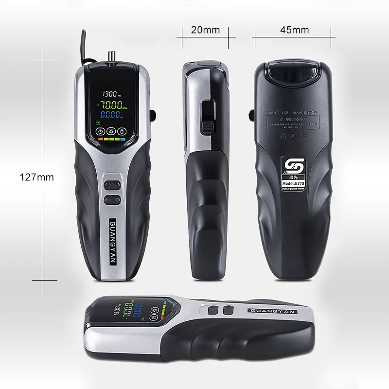 OPTFOCUS Optical Power Meter High Precision Fiber Optic Cable Tester -70 to +26dB OPM FC ST SC Connector Free Shipping